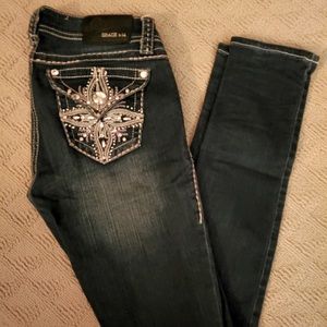 Grace in LA bedazzled jeans